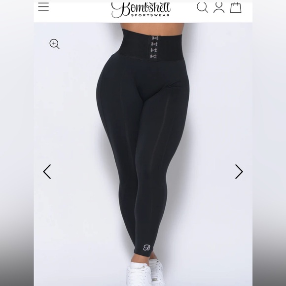 🖤 Bombshell Sportswear Waist Cincher Leggings 🖤 Large/Med - NEW, never worn! - Picture 2 of 15